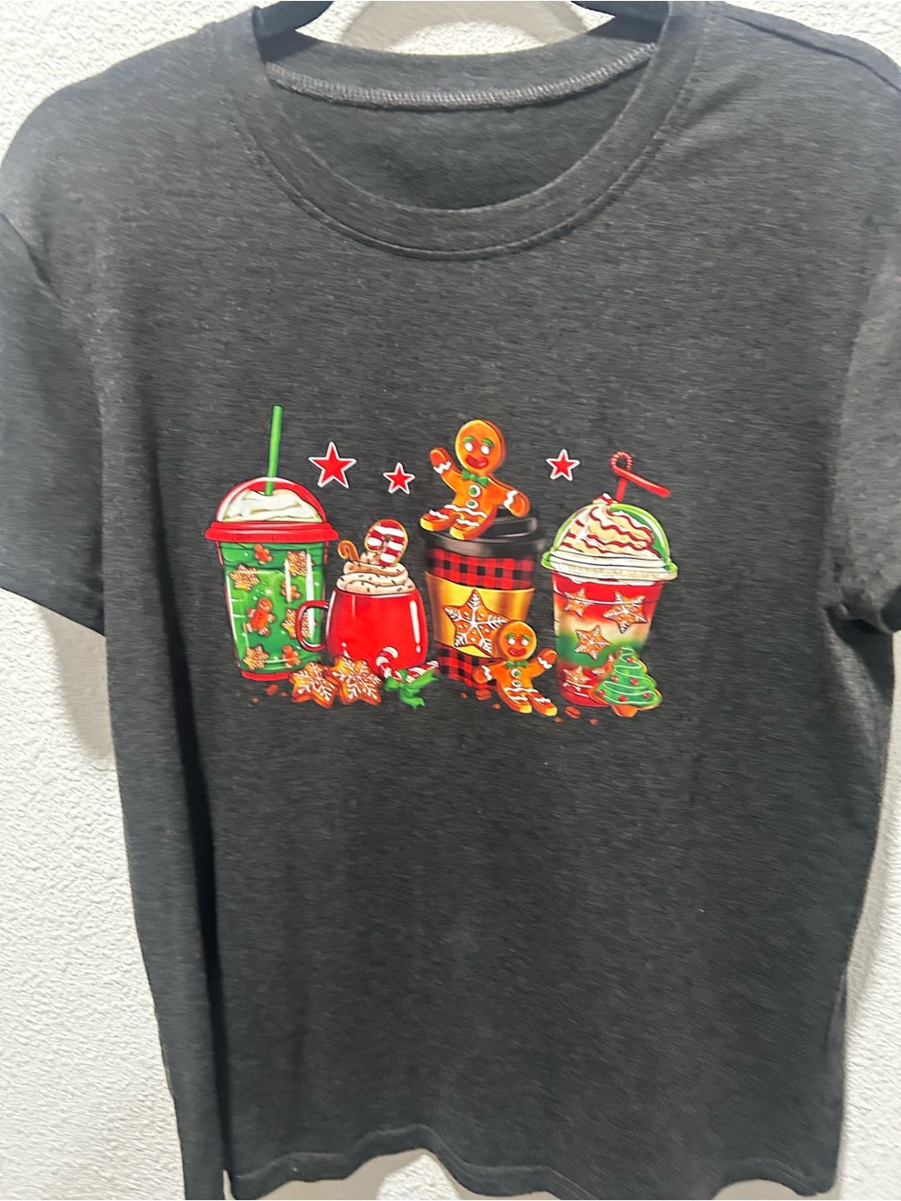 BOGO free-Source Unknown Black Holiday Gingerbread & Treats Graphic Tee